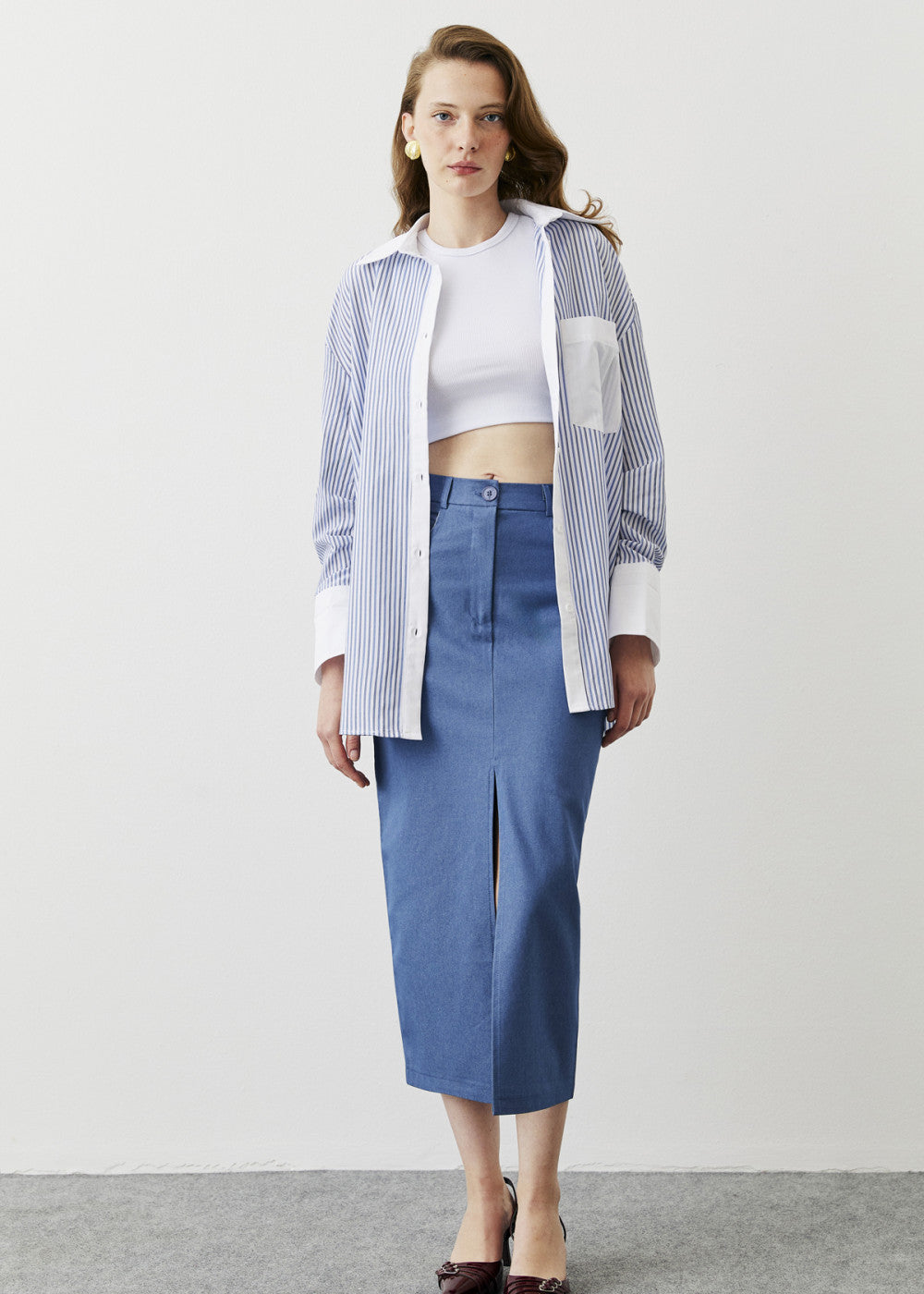 Chemise rayé oversized