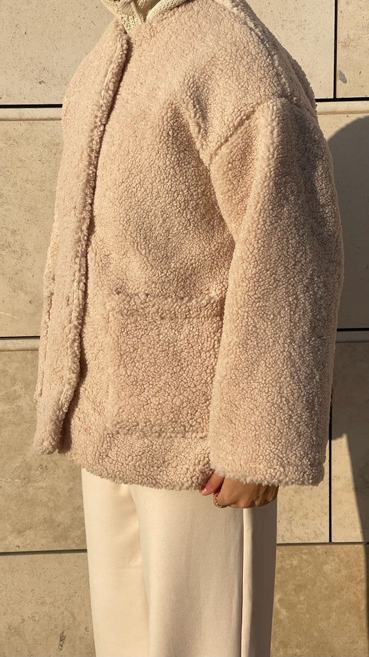 Veste effet mouton